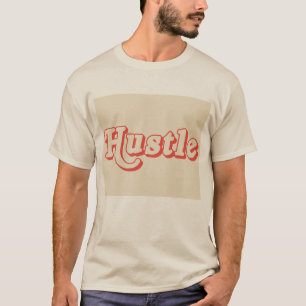 Camiseta Retro Hustle Camiseta con Tipografía Mo