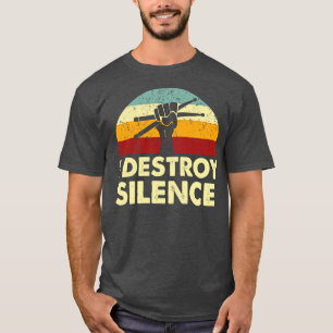 Camiseta Retro I Destruye los tambores de silencio