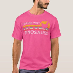 Camiseta Retro I Elevar Dinosaurios Pequeños Pollos - Vinta