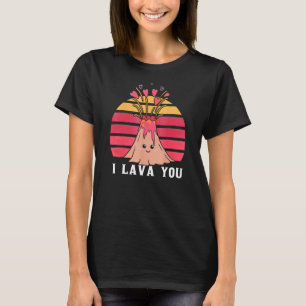 Camiseta Retro I Lava Feliz Día de San Valentín para hombre