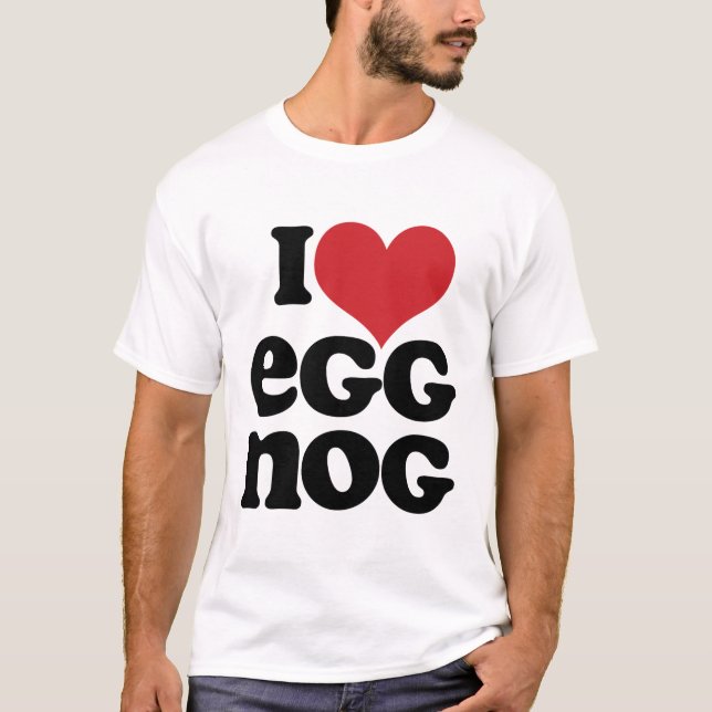 Camiseta Retro I love Eggnog Tee (Anverso)
