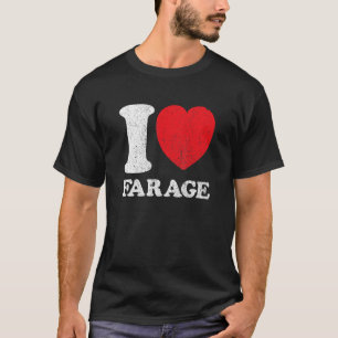 Camiseta Retro I Love Nigel Farage
