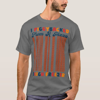 Camiseta Retro I Piggysupport De Una Pizza Dough Freezer Pi