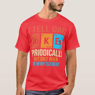 Camiseta Retro I Tell Dad Jokes Periodically Funny Dad Fath