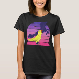 Camiseta Retro I unicornio I grita cuello de anís amarillo