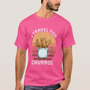Camiseta Retro I Viaje Para Churros Vintage Churros Food Lo