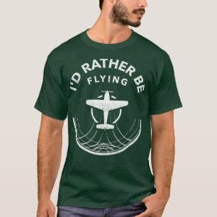 Camiseta Retro Id Más Que Volar Avión Piloto A