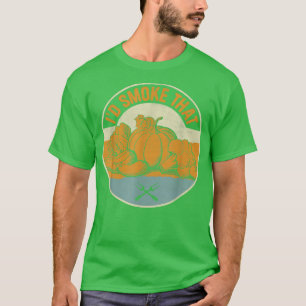 Camiseta Retro I'd Smoke That Vegetarian Vegan Vegetables G