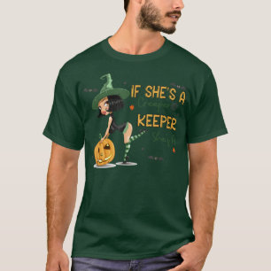 Camiseta Retro If She's A Creeper She Is A Keeper Funny Hal