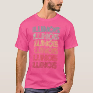 Camiseta Retro Illinois Home State Roots Chicago Family Pri