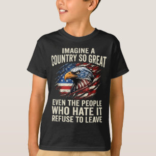 Camiseta Retro Imagina Un País Tan Genial Incluso La Gente