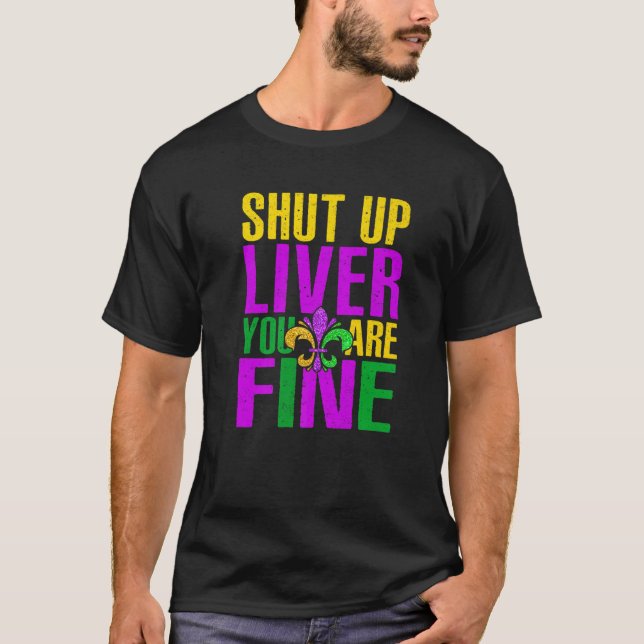 Camiseta Retro Impresionante Cállate el Hígado Estás Bien P (Anverso)