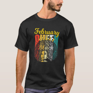 Camiseta Retro Impresionante Junta Reina Febrero Reina Muje