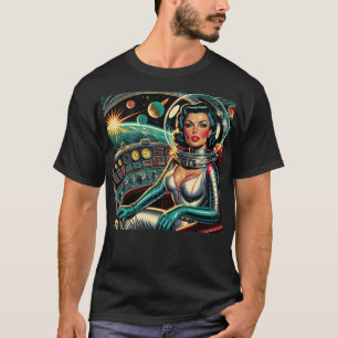 Camiseta ¡Retro impulsado por lápiz labial!