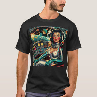 Camiseta ¡Retro impulsado por lápiz labial!