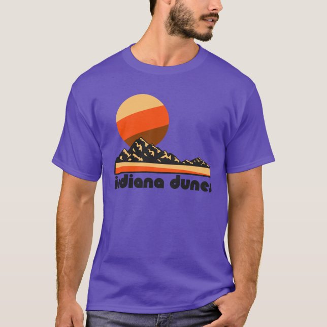 Camiseta Retro Indiana Dunes Tourist Souvenir National Park (Anverso)