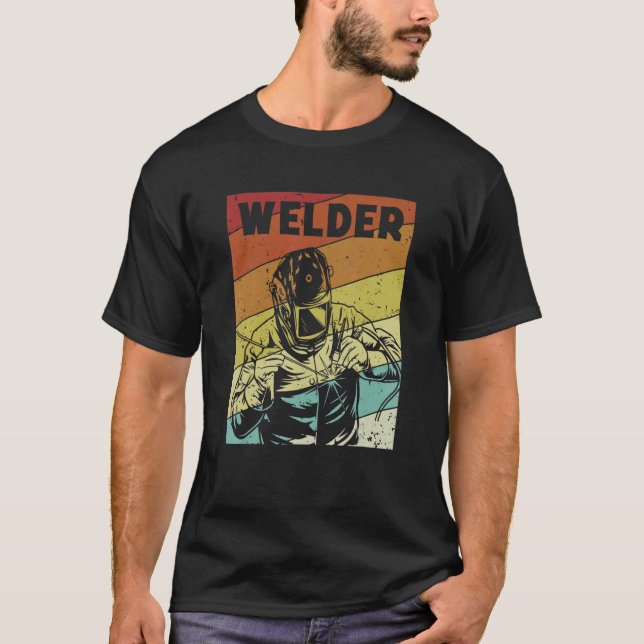Camiseta Retro Inspector Tig Tack Mig Rig Technician Welder (Anverso)