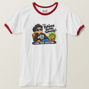 Camiseta Retro Investor Ringer - Inversor Genial