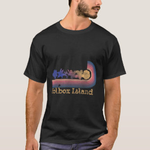 Camiseta Retro Isla Holbox Flores Tropicales Estilo 80's Su