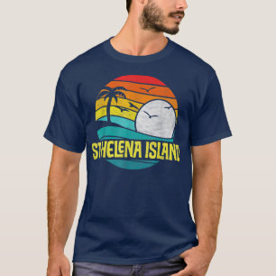 Camiseta Retro Isla Santa Elena Beach Sun & Surf Ochenta G