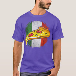 Camiseta Retro Italian Flag Italy Pizza Slice Funny Italia