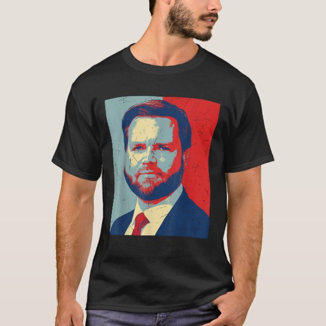 Camiseta Retro J.D. Vance para presidente 2028 Vance 2028 (Anverso)