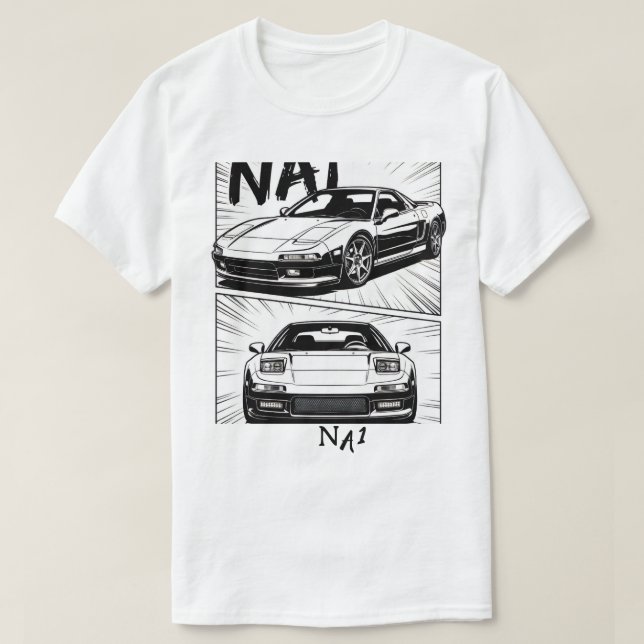 Camiseta Retro JDM NA1 NSX Manga Panel Coche Depor (Diseño del anverso)