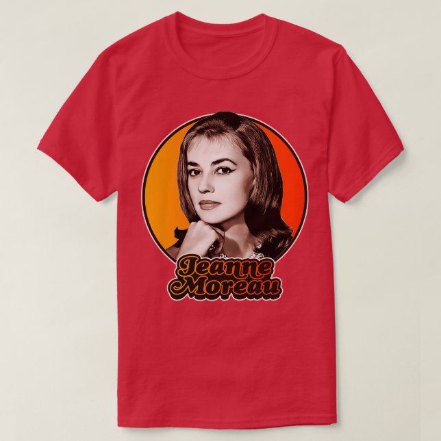 Camiseta Retro Jeanne Moreau Tributo (Diseño del anverso)