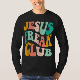 Camiseta Retro Jesus-Freak Club Biblia Verse Jesus-Lover Em