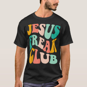 Camiseta Retro Jesus-Freak Club Biblia Verse Jesus-Lover Em