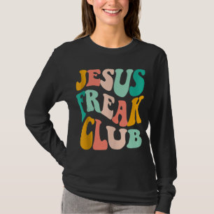 Camiseta Retro Jesus-Freak Club Biblia Verse Jesus-Lover Em