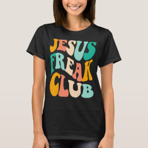 Camiseta Retro Jesus Freak Club Biblia Verso Jesús Empatía