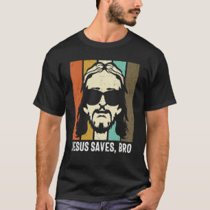 Camiseta Retro Jesús salva al hermano Mi Dios Señor Salvado
