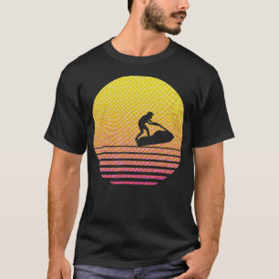 Camiseta Retro Jet Ski WaterSports Sunset