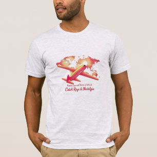 Camiseta Retro Jetset Estado de la Mente - Rayos de captura