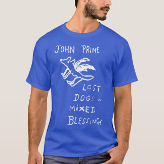 Camiseta Retro John Prine Lost Dogs and Mied Blessings funn