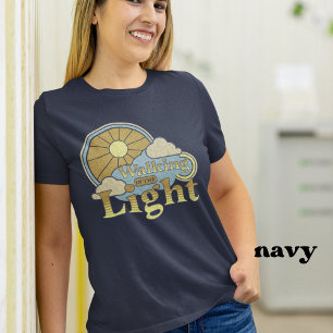 Camiseta Retro Joyful Christian Sunshine Nubes azules