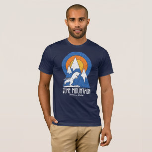 Camiseta Retro June Mountain Ski White Fox T-Shirt