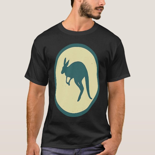 Camiseta Retro Kangaroo Vintage  Wild Animal (Anverso)