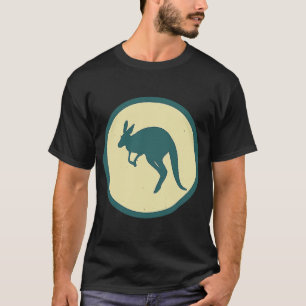 Camiseta Retro Kangaroo Vintage Wild Animal