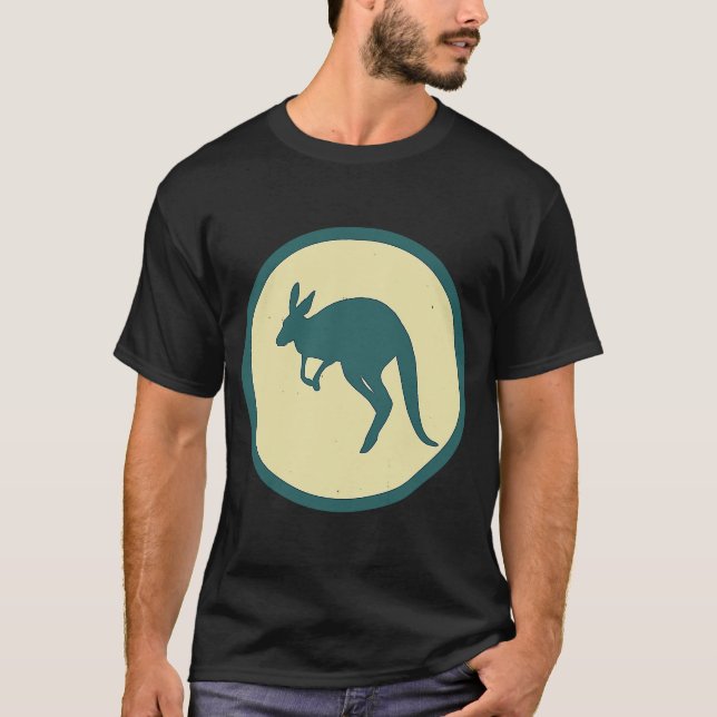 Camiseta Retro Kangaroo Vintage Wild Animal (Anverso)
