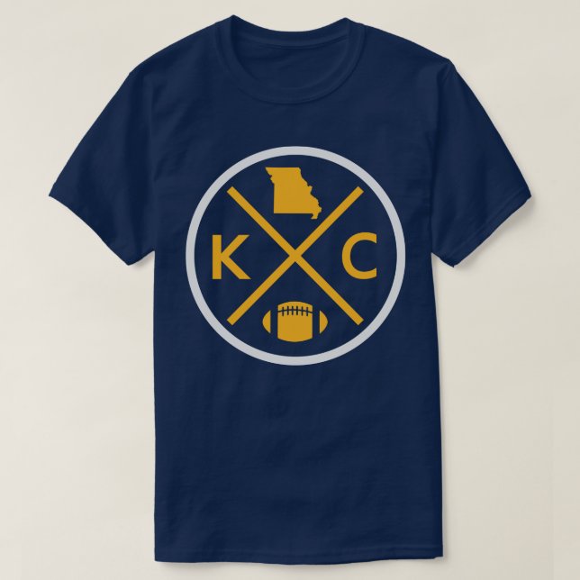 Camiseta Retro Kansas City Emblem Vintage KC (Diseño del anverso)