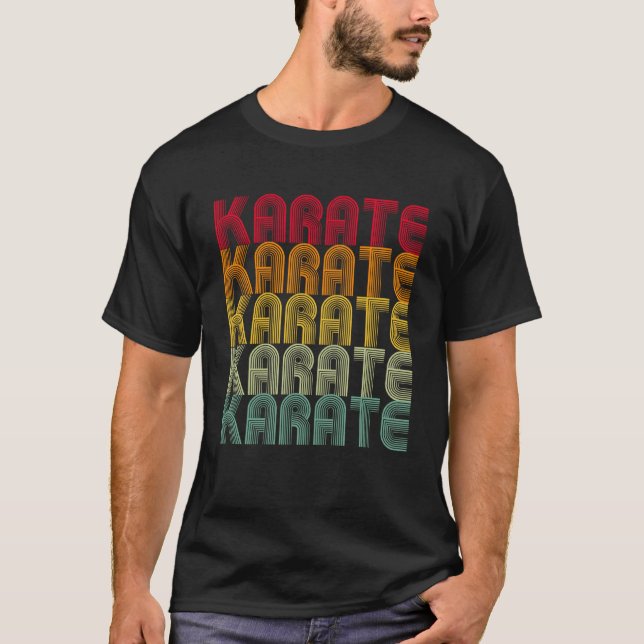 Camiseta Retro Karate Kung Fu Fighting  Karate Men Women (Anverso)