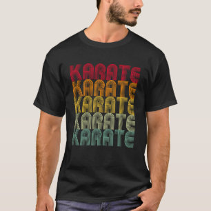 Camiseta Retro Karate Kung Fu luchando contra los hombres d