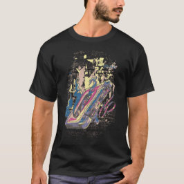 Camiseta Retro Kassettenflamme - Vintage Musik-Design