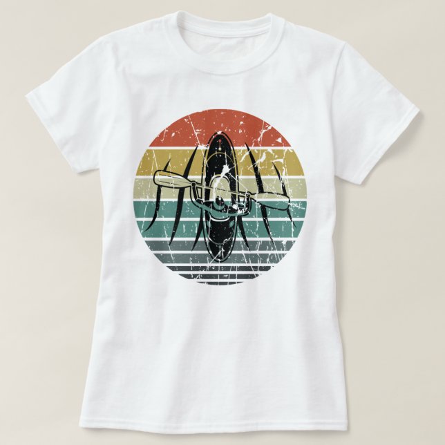 Camiseta Retro Kayak Canoe Lover Funny Kayaking Paddling Ka (Diseño del anverso)