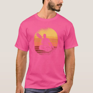 Camiseta Retro Kayak Canoe Sunset Kayaking Paddling Kayaker