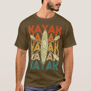Camiseta Retro Kayak Vintage Kayaking Paddling