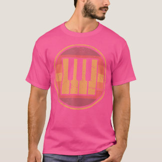 Camiseta Retro Keys - Clases de Piano Tocador de Piano Té