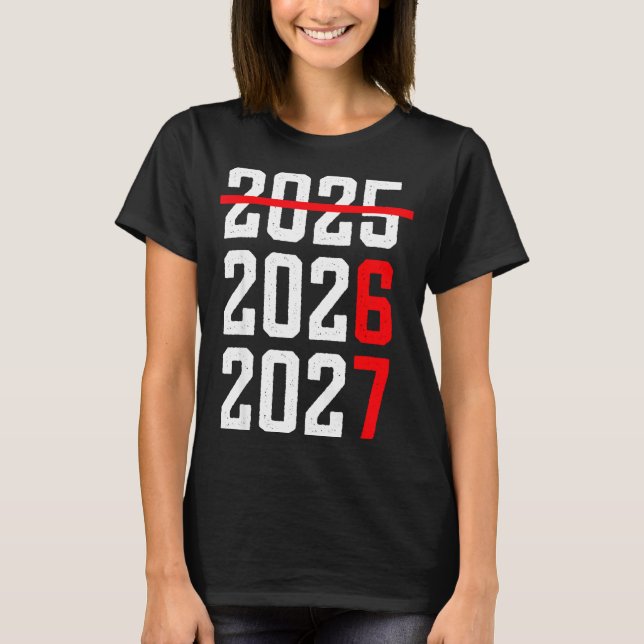 Camiseta Retro Kids Funny Happy New Year 2026 2027 67 Meme  (Anverso)